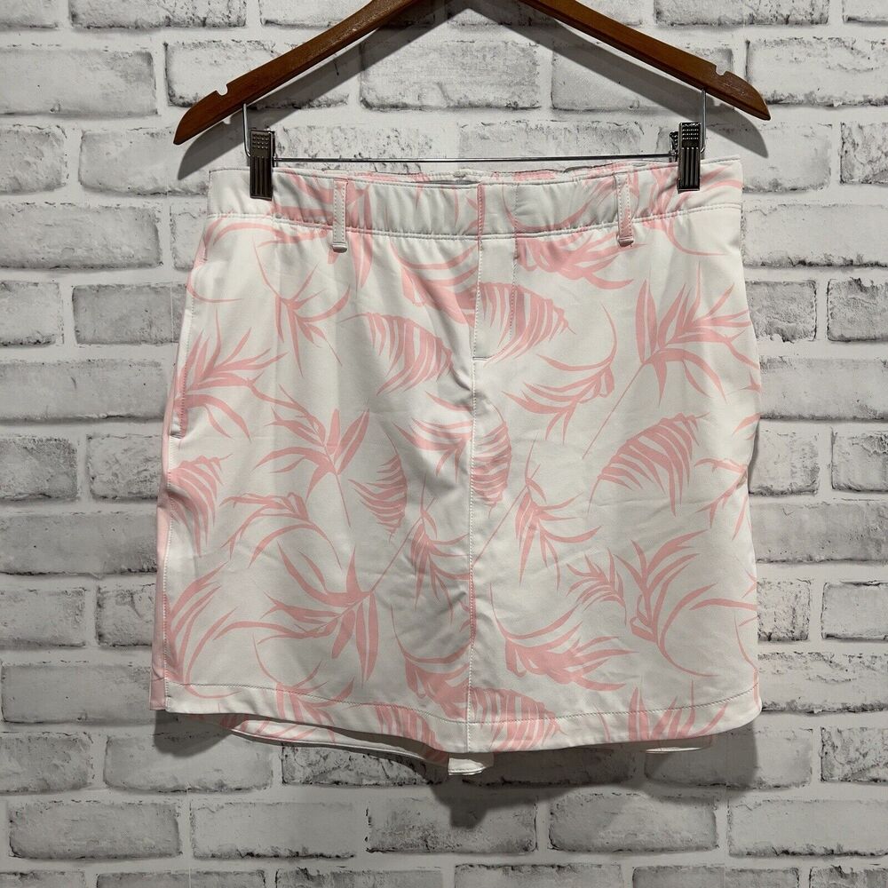 Under Armour Links Golf Skort Pink White Floral Womens Size 6